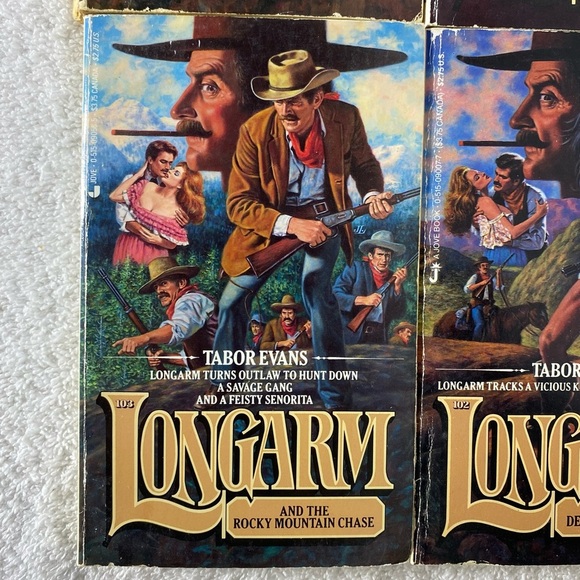 Vintage Longarm Action Western Romance Novel x4 - Picture 4 of 14